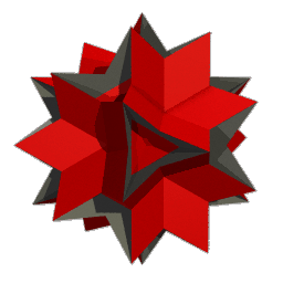 ray traced image of the great icosihemidodecahedron (71)