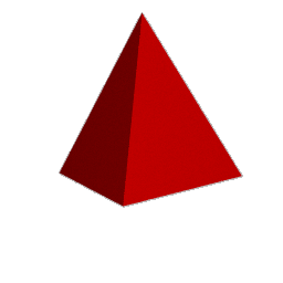 ray traced image of the tetrahedron (01)