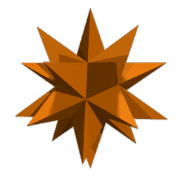 ray traced image of the great stellated dodecahedron (52)