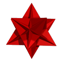 ray traced image of the great icosahedron (53)