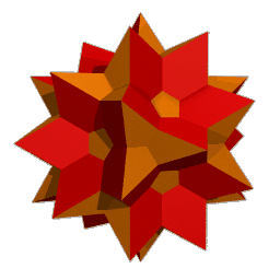 ray traced image of the great icosidodecahedron (54)