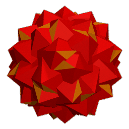 ray traced image of the great snub icosidodecahedron (57)