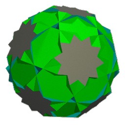 ray traced image of the truncated dodecadodecahedron (59)