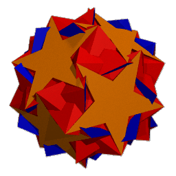 ray traced image of the inverted snub dodecadodecahedron (60)