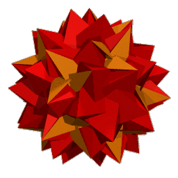 ray traced image of the great inverted snub icosidodecahedron (69)