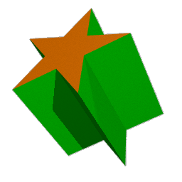 ray traced image of the pentagrammic prism (78)