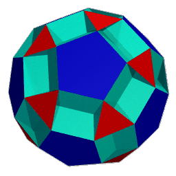 ray traced image of the small dodecicosidodecahedron (33)