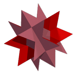 ray traced image of the stellated truncated hexahedron (19)