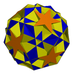 ray traced image of the icosidodecadodecahedron (44)