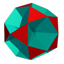 ray traced image of the small icosihemidodecahedron (49)